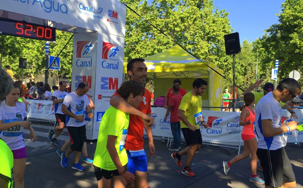 Dos generaciones con la misma pasión por el deporte.