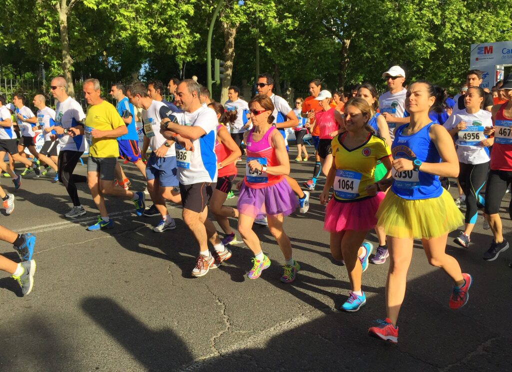 Originales corredoras con tutus.