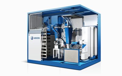 Potencia compacta en tanques de aireación: Turbo Soplantes AERZEN