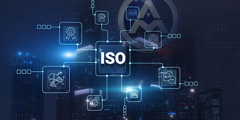Quality,Standards,Iso,Business,Technology,Concept,On,City,Background.